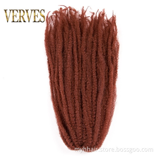Afro Kinky Braiding Hair 18 and 24 inch Synthetic Crochet Marly Braids Hair extensions Natural black ombre Curly Twist